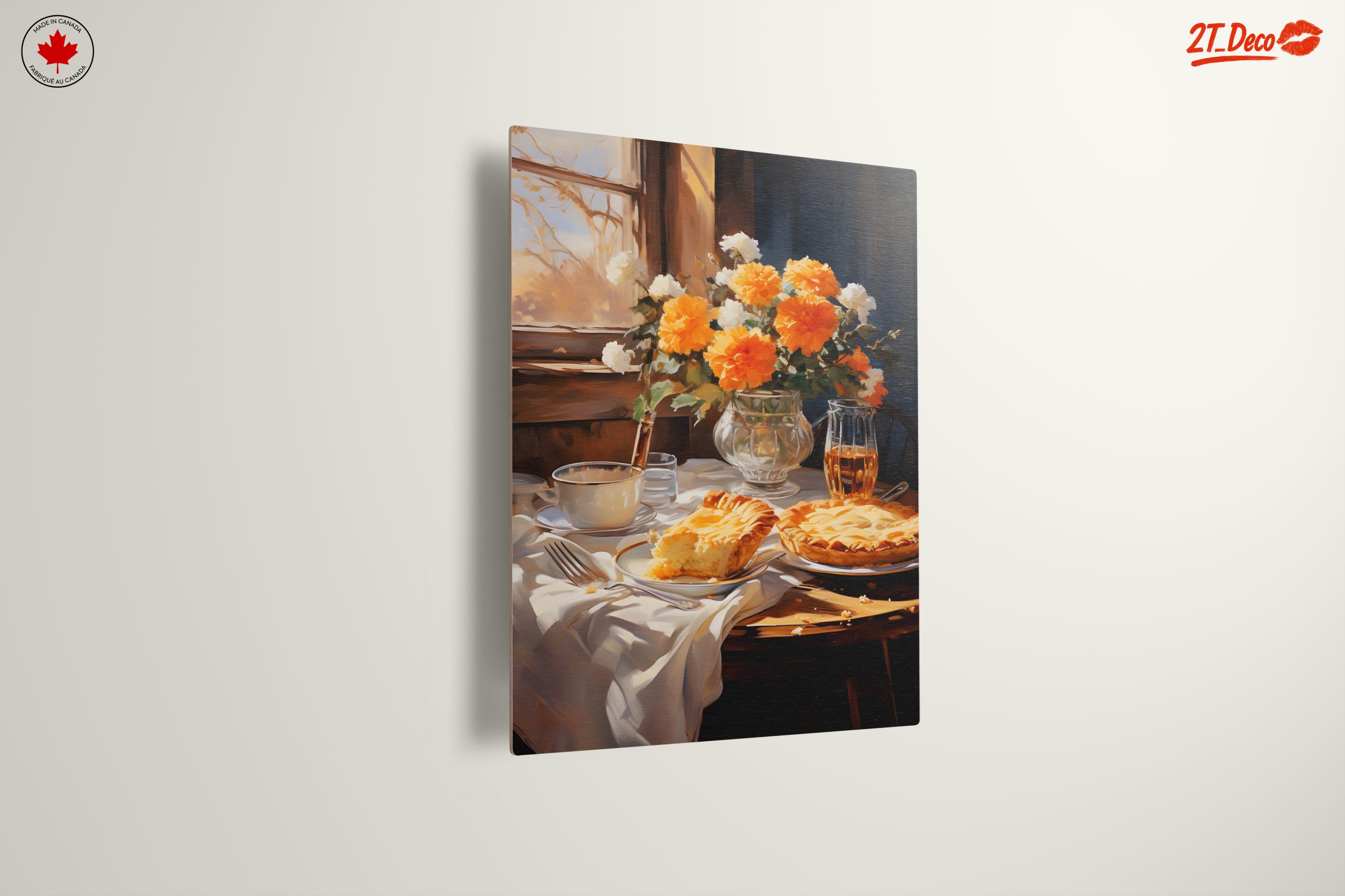 Still Life With Delicious Pastry and Floral Arrangement - Image 13