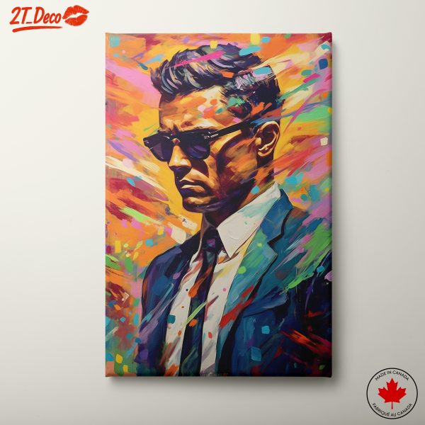 Vibrant Contemporary Portrait with Abstract Colors 2