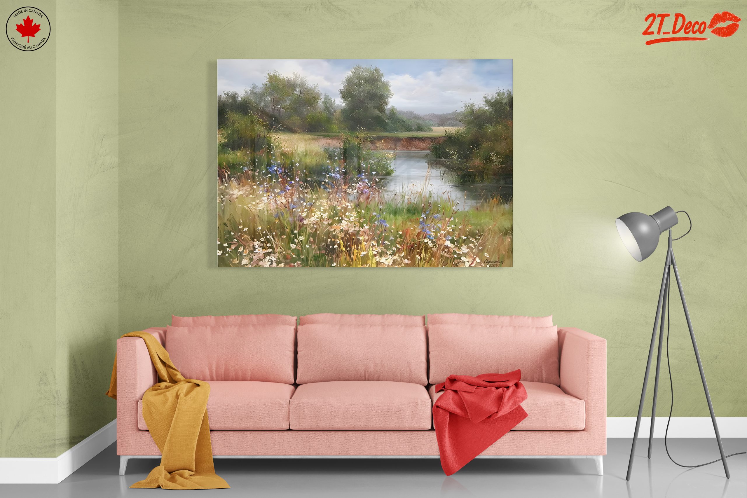 Serene Nature Landscape with Flowers 2 - Image 7