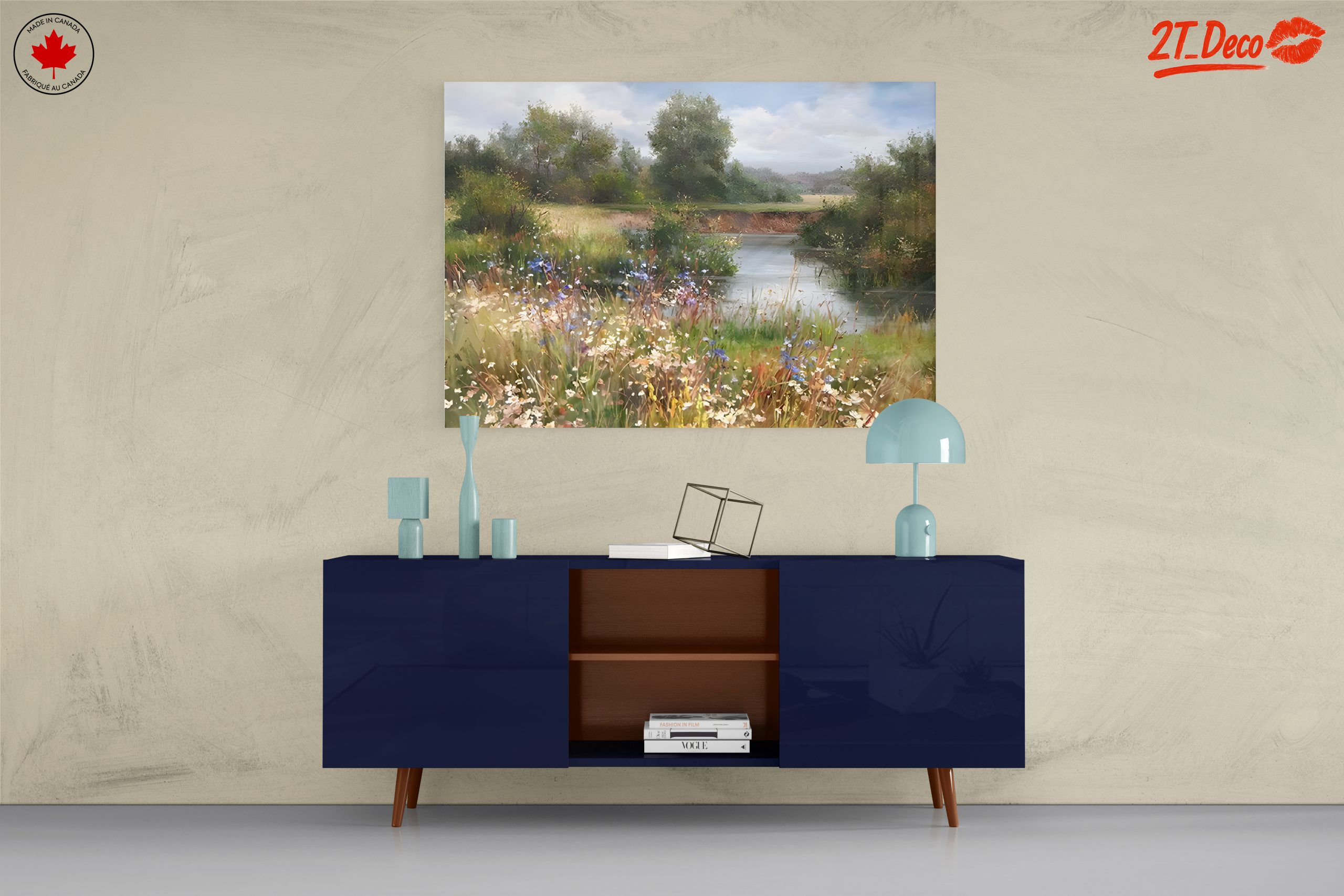 Serene Nature Landscape with Flowers 2 - Image 8