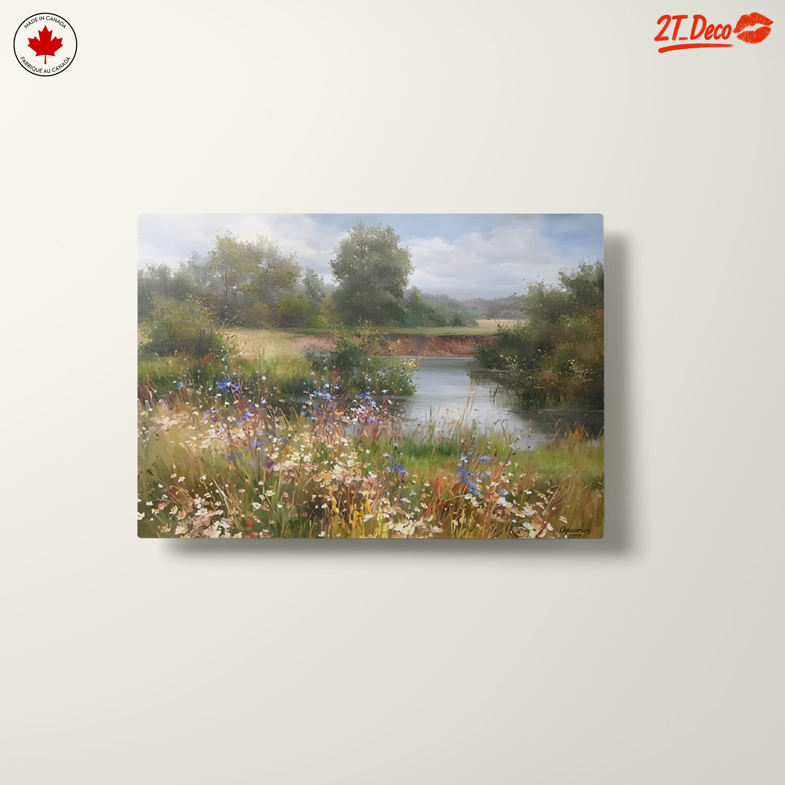 Serene Nature Landscape with Flowers 2 - Image 10