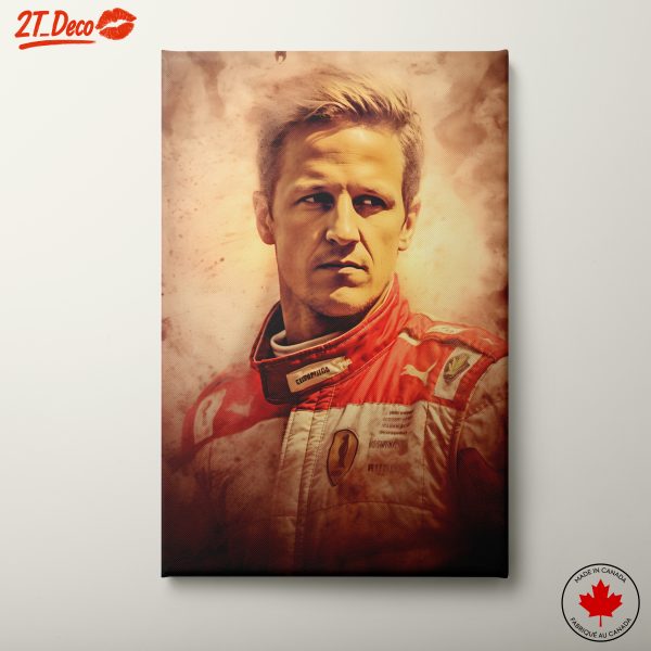 Dynamic Racing Driver Portrait