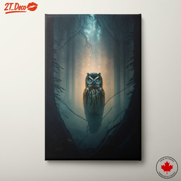Mysterious Owl in Enchanted Forest