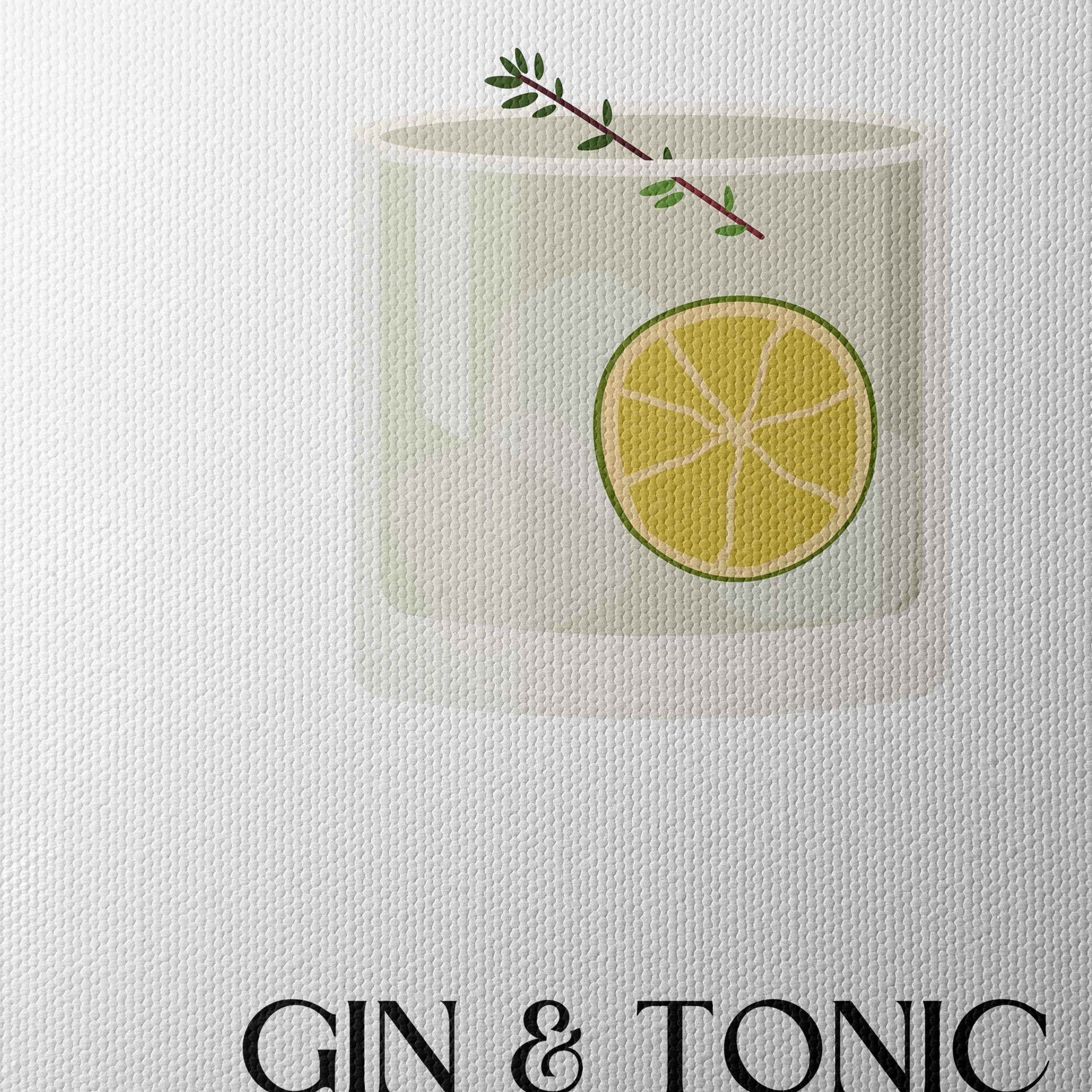 Gin and Tonic Recipe Wall Art - Image 4