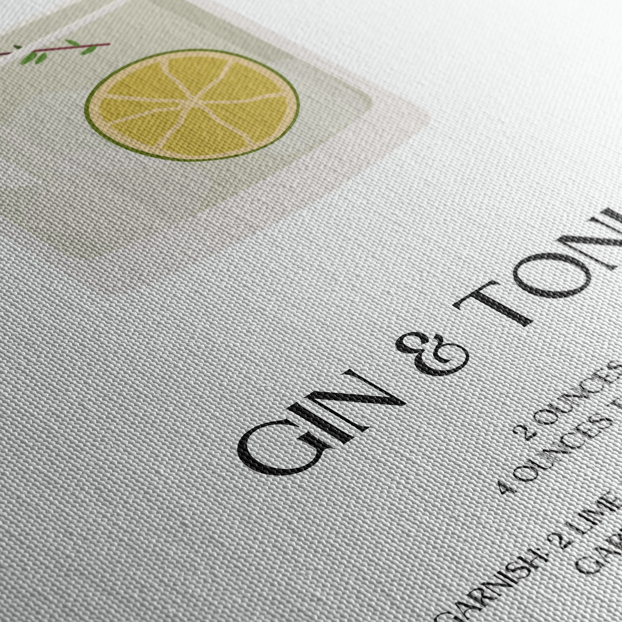 Gin and Tonic Recipe Wall Art - Image 5