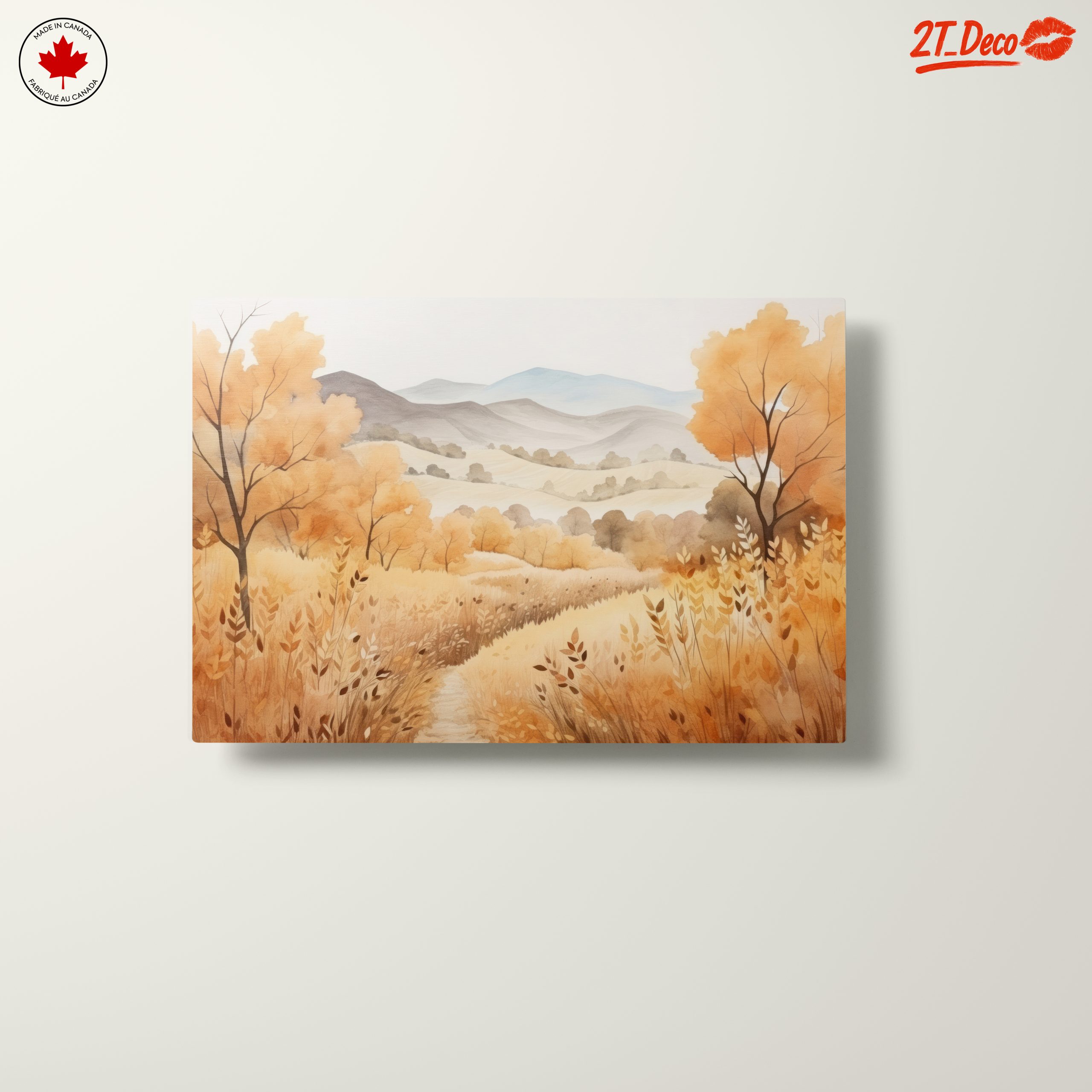 Warm Autumn Landscape with Golden Trees - Image 10