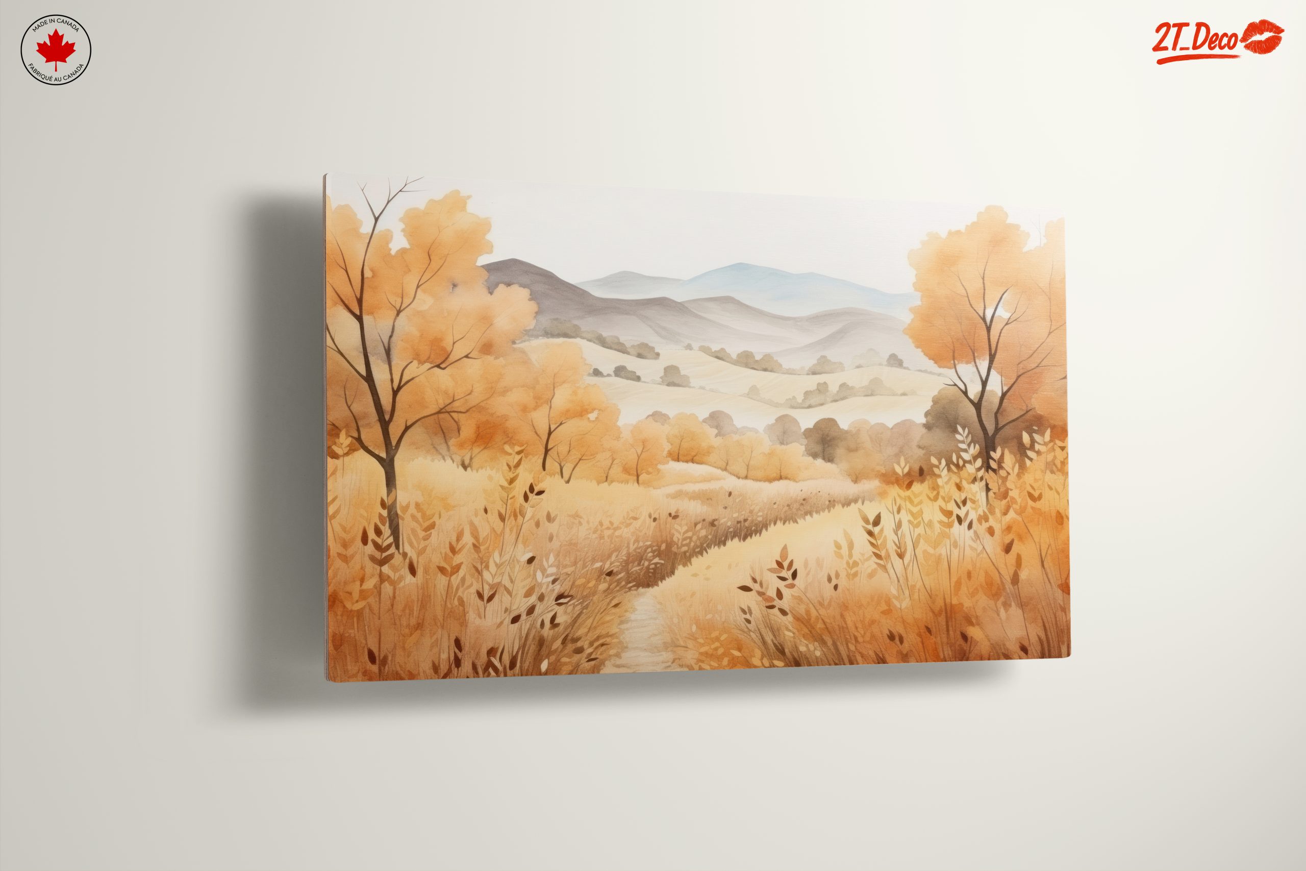 Warm Autumn Landscape with Golden Trees - Image 13