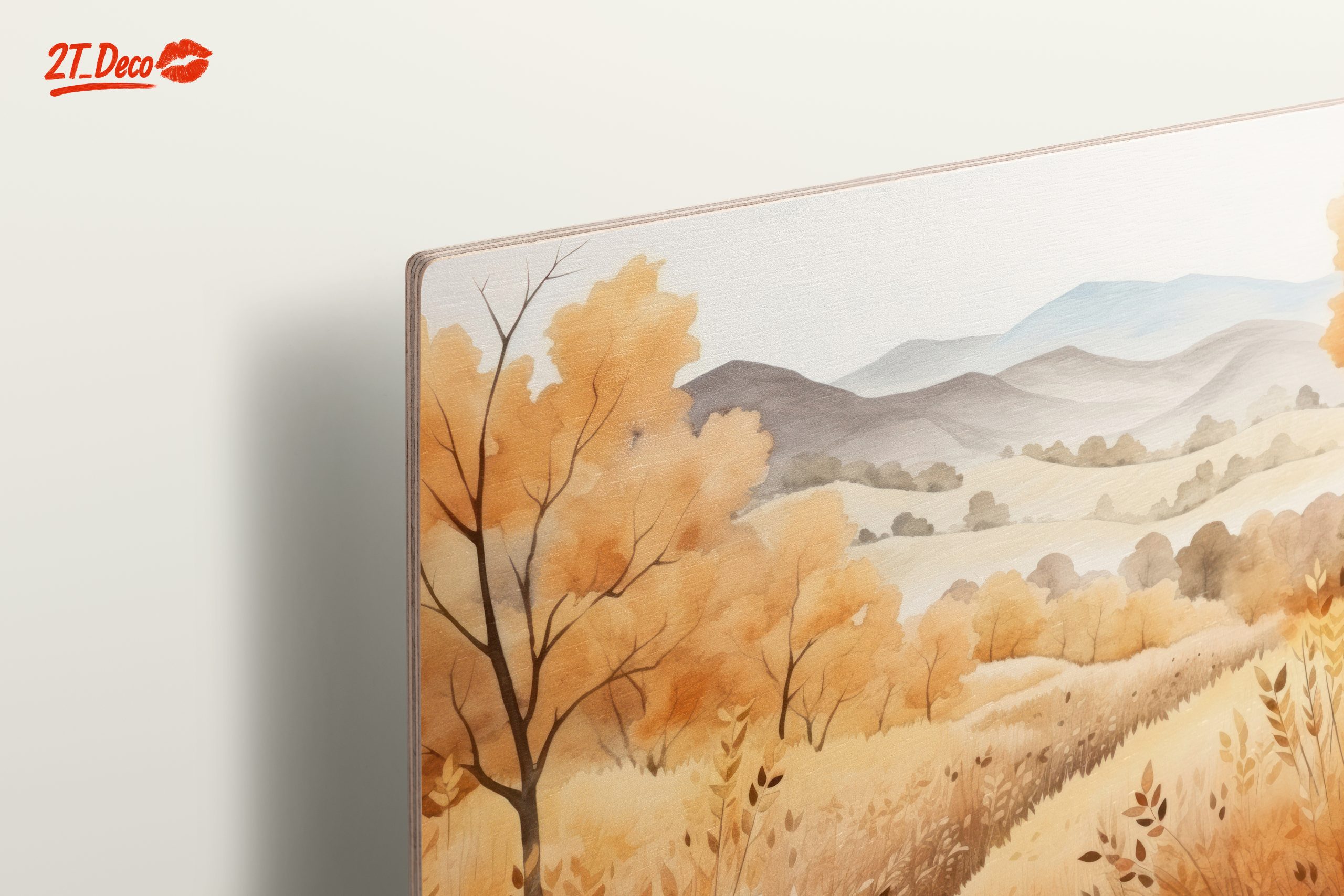 Warm Autumn Landscape with Golden Trees - Image 15