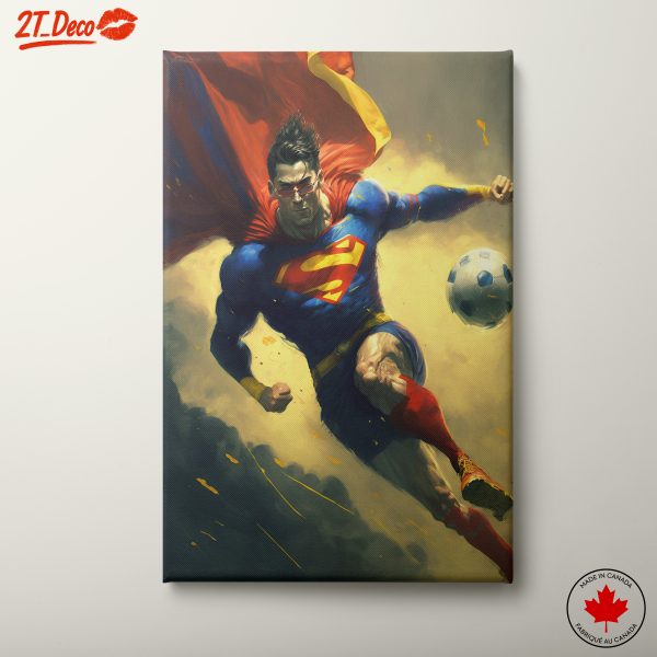 Superhero Soccer Action Art