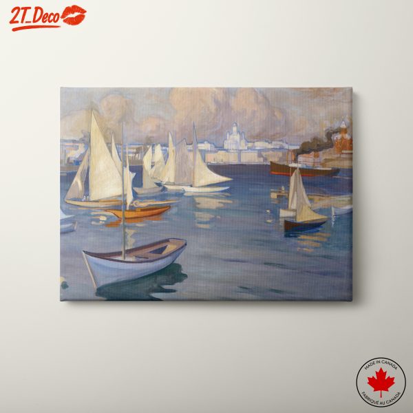 Sailing Boats on a Serene Water Scene