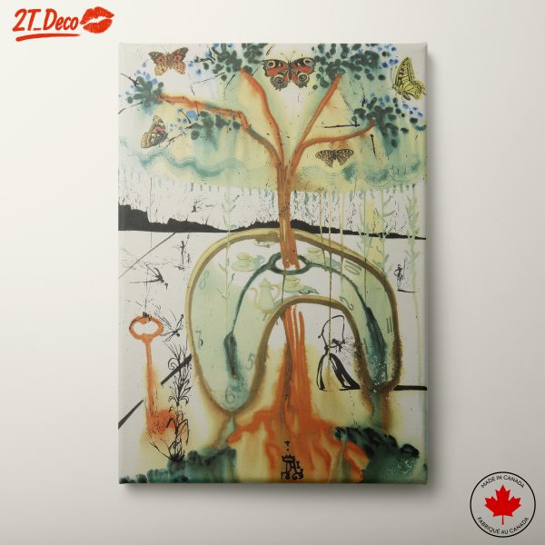 Whimsical Tree with Butterflies Art