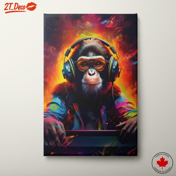 Vibrant Monkey DJ Artwork