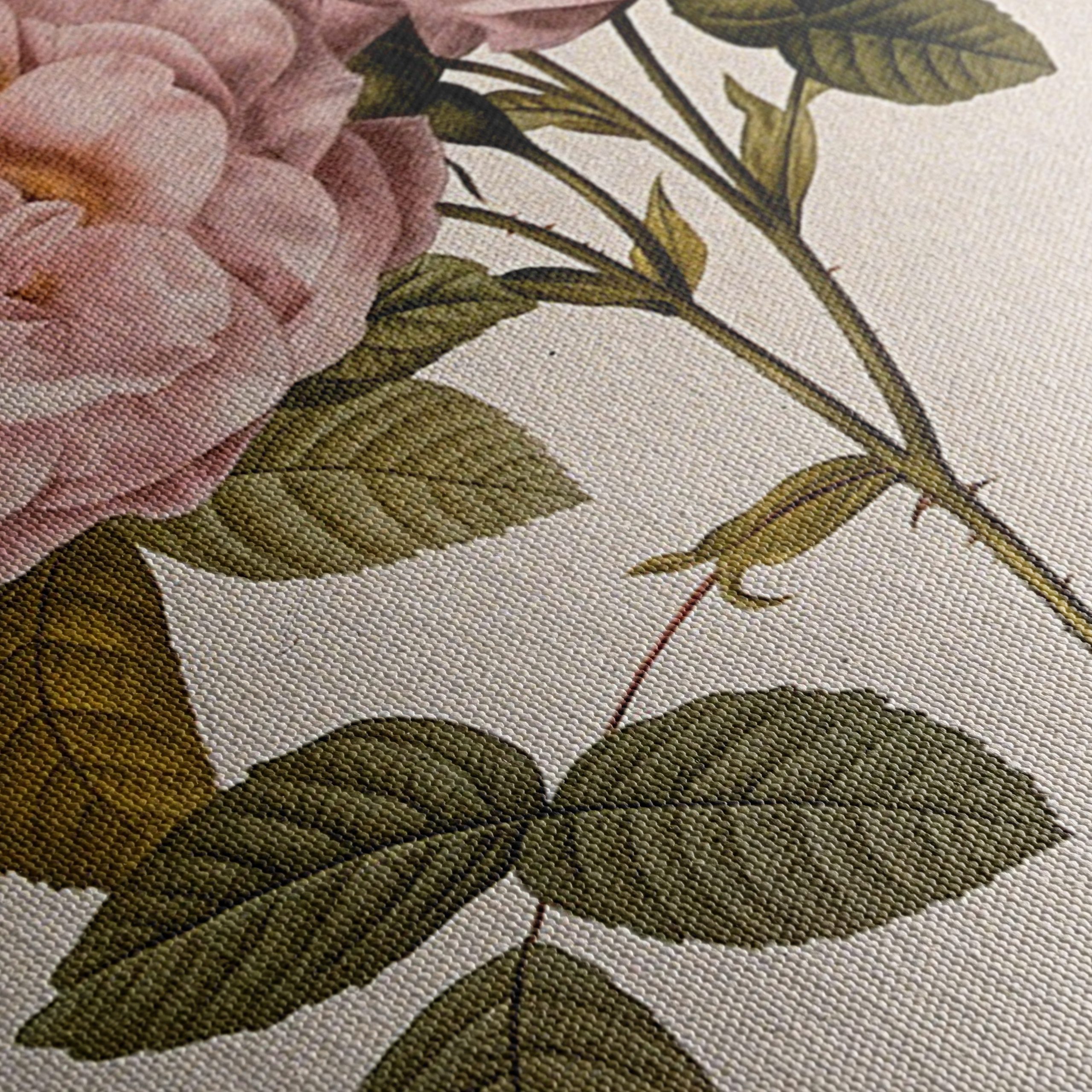 Elegant Pink Roses Botanical Artwork - Image 5