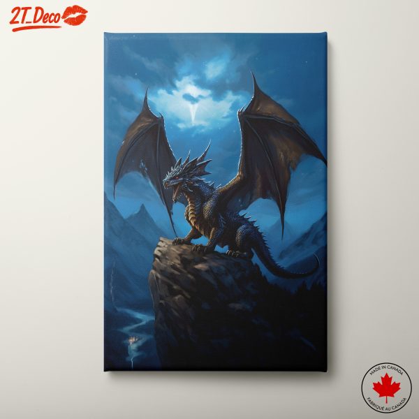 Majestic Dragon at Night