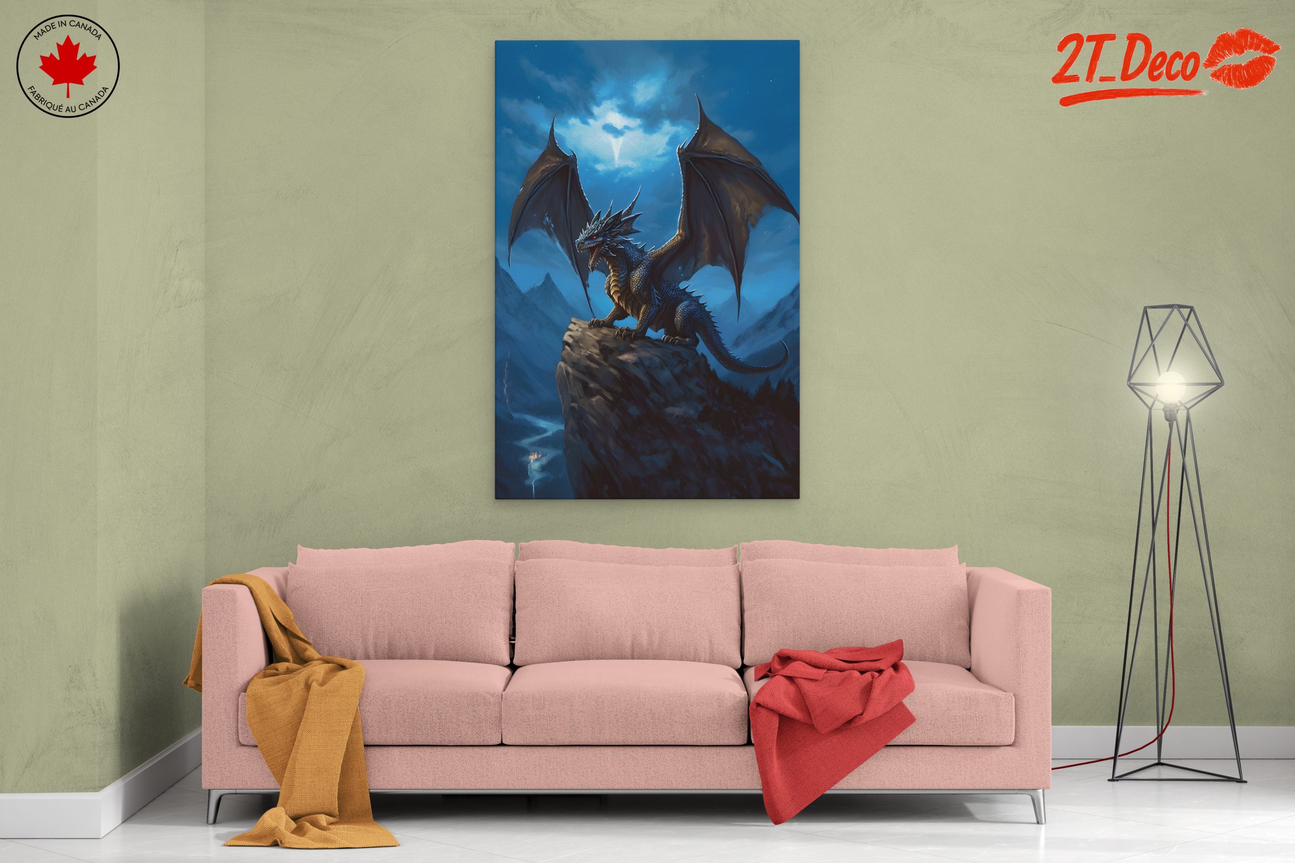Majestic Dragon at Night - Image 2
