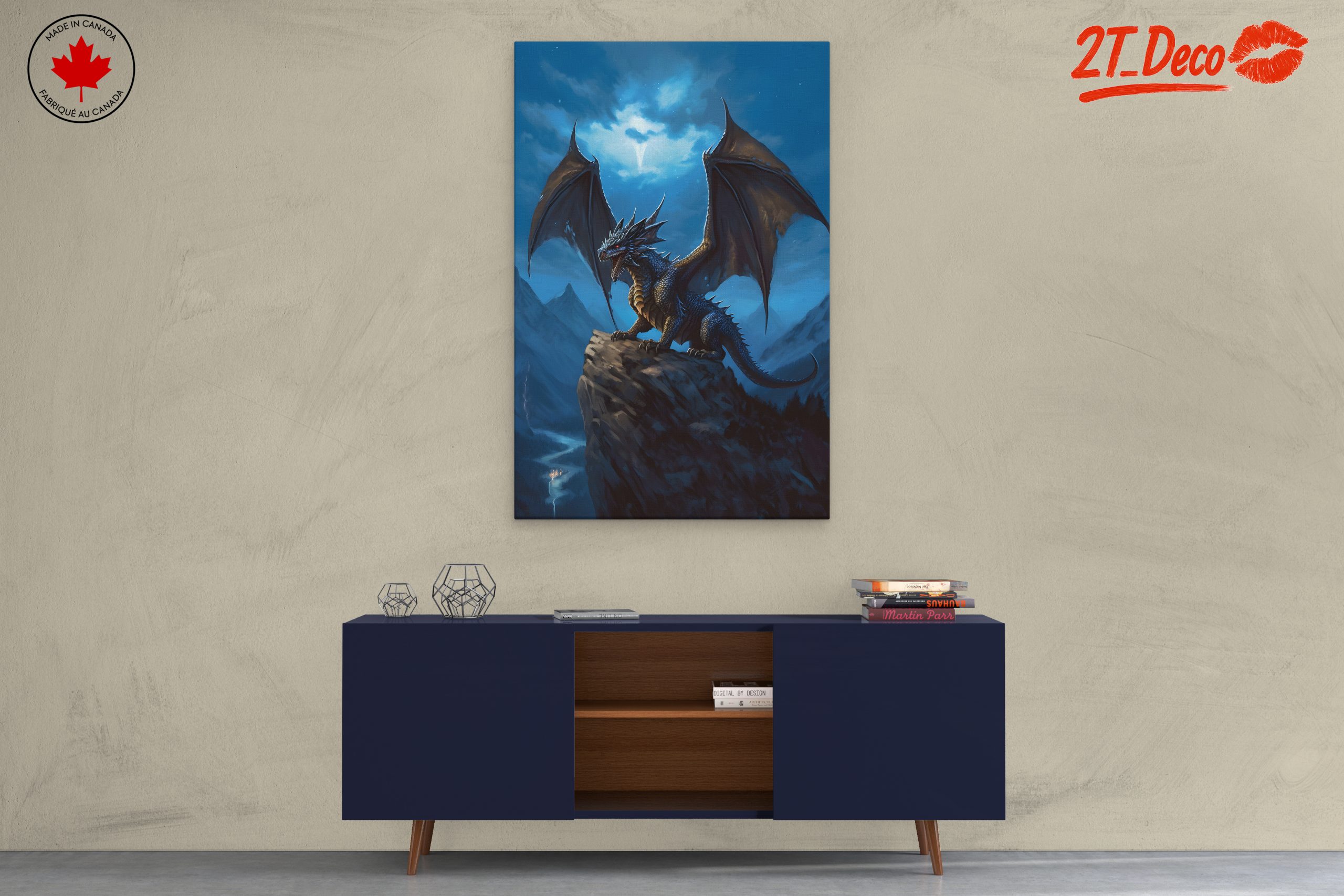 Majestic Dragon at Night - Image 3