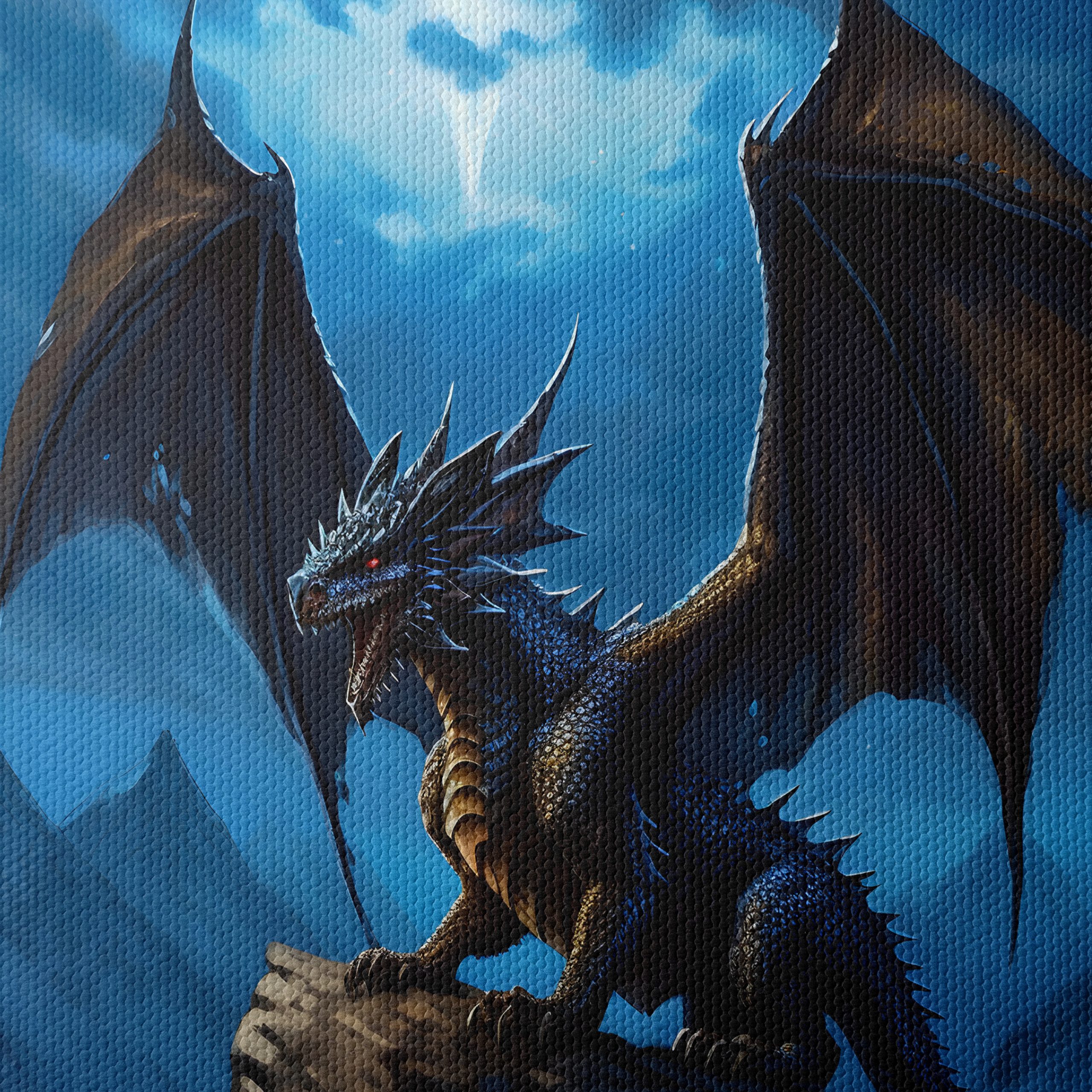 Majestic Dragon at Night - Image 4