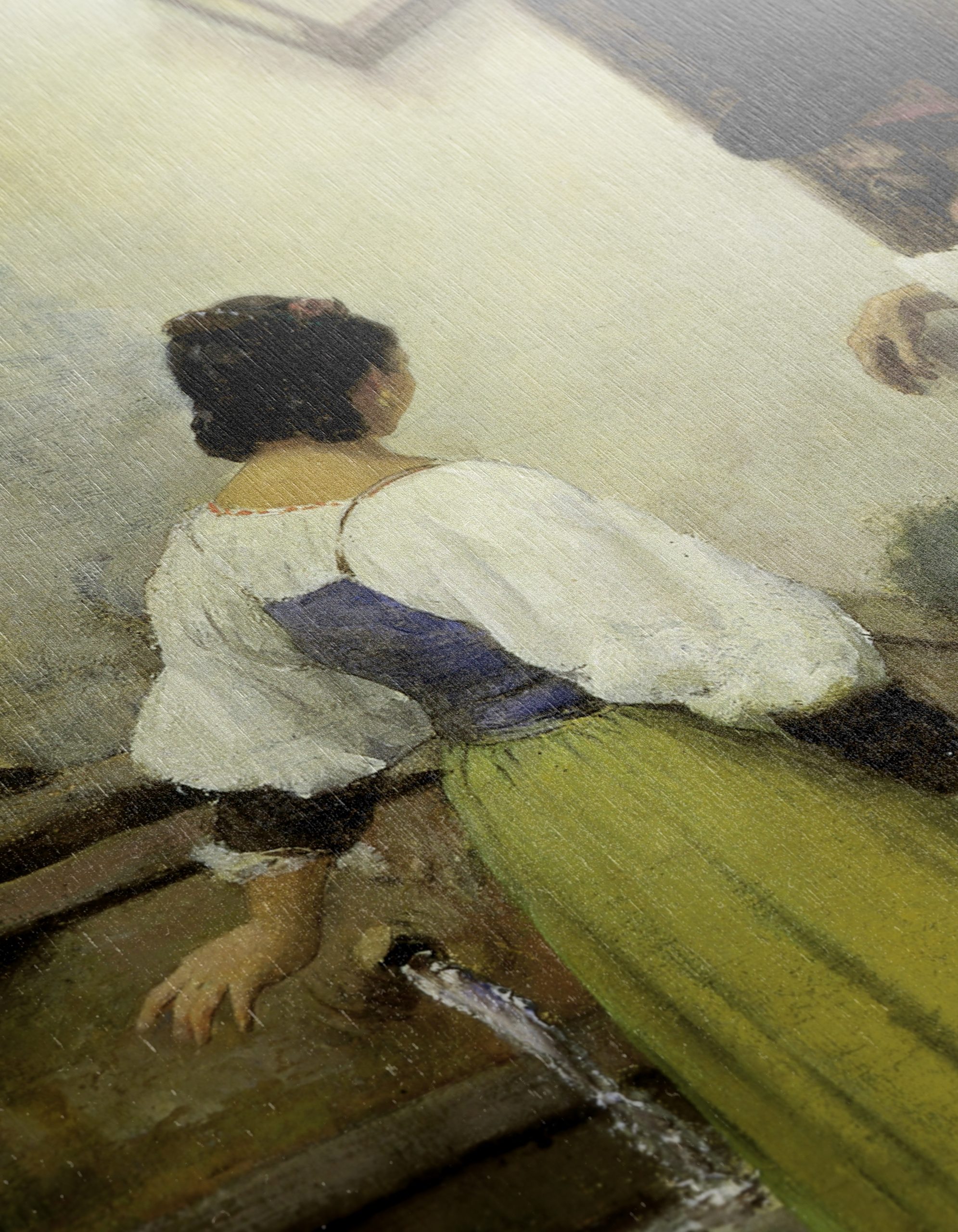 Charming Scene of Fetching Water in a Quiet Courtyard - Image 12