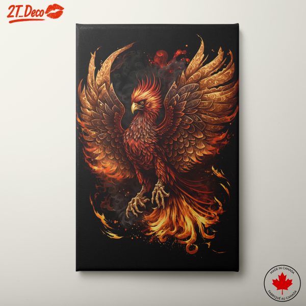 Fiery Phoenix Fantasy Character Art