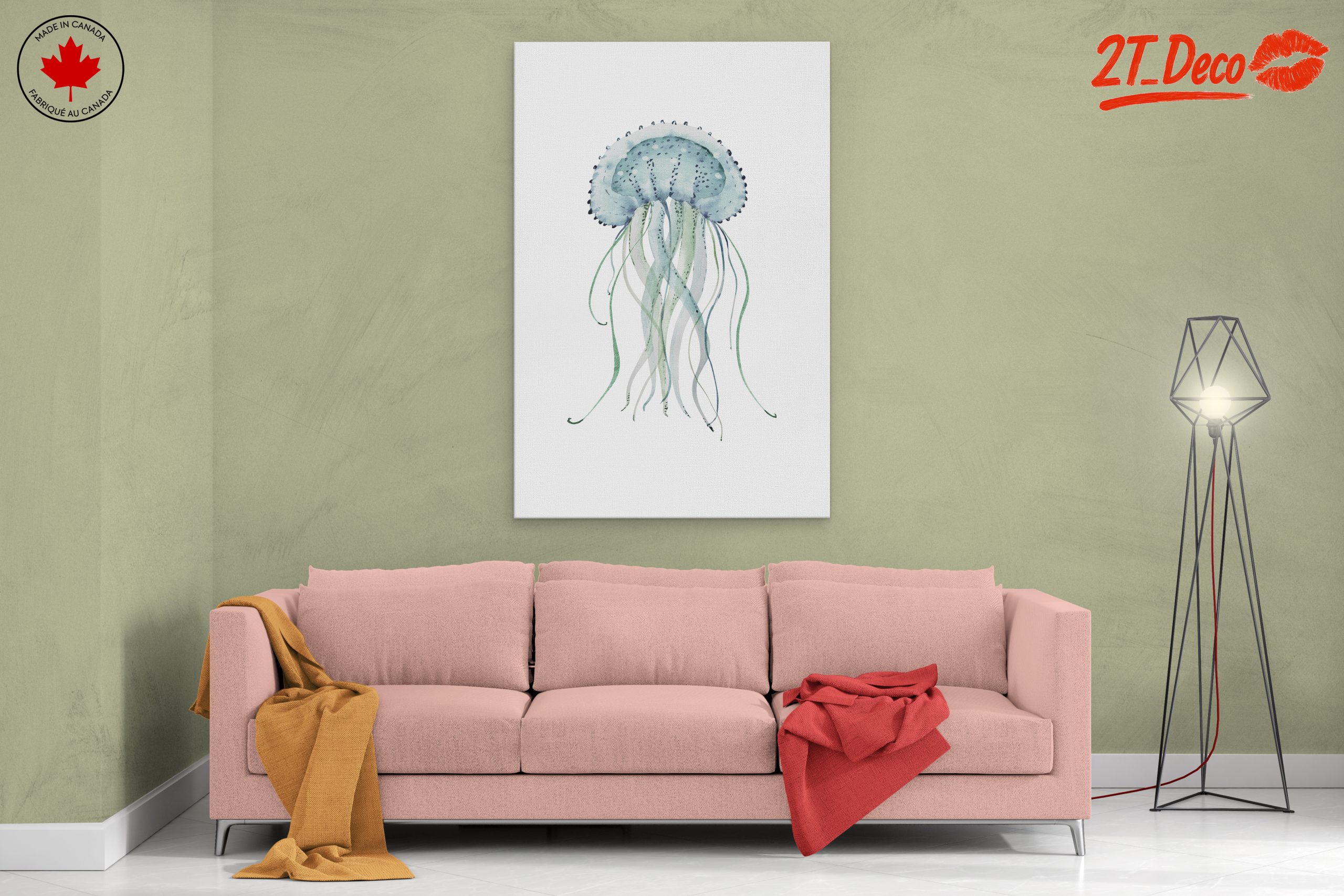 Stylized Jellyfish Abstract Art 5 - Image 2