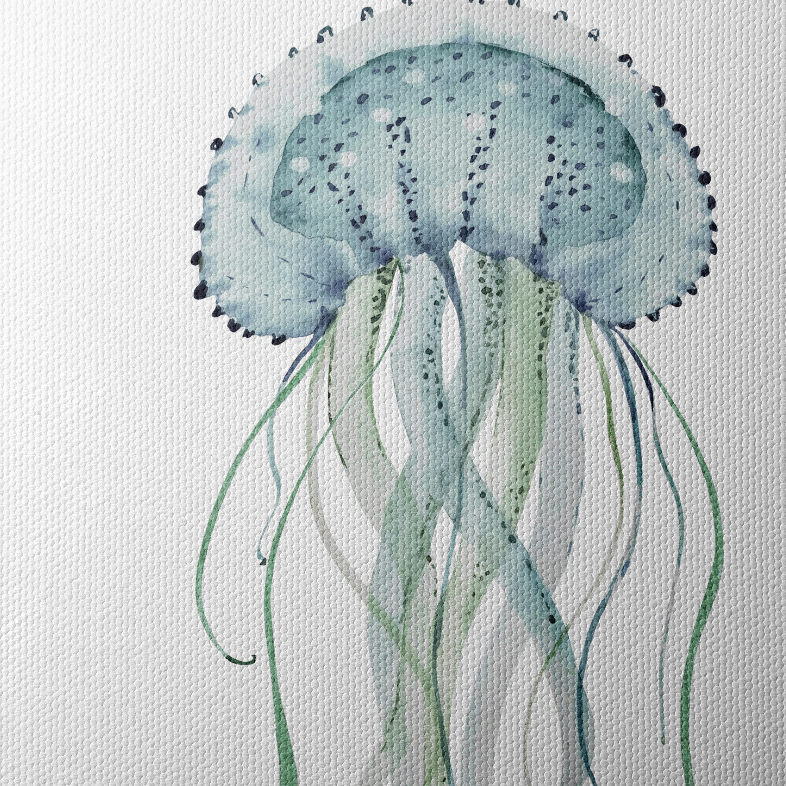 Stylized Jellyfish Abstract Art 5 - Image 4