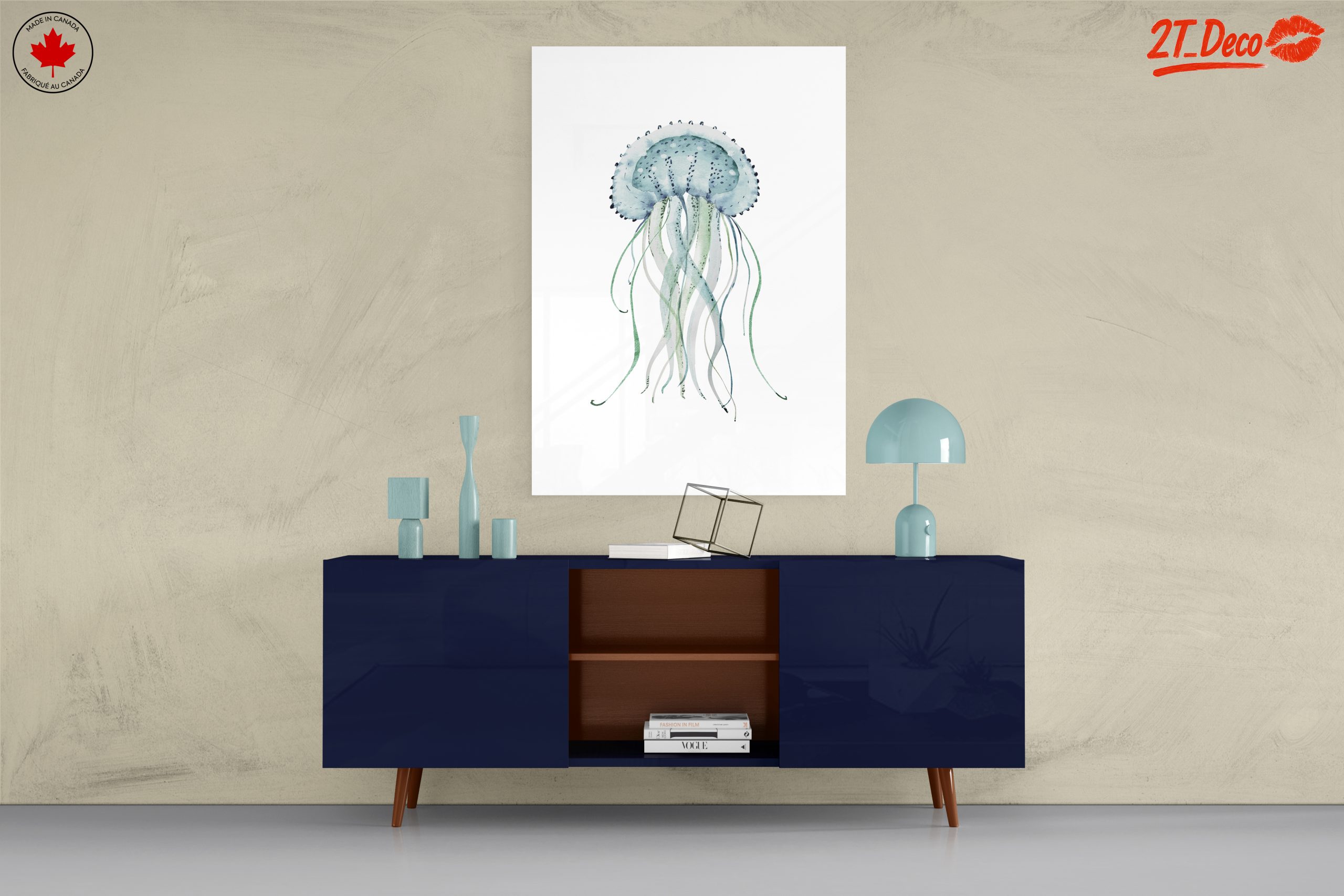 Stylized Jellyfish Abstract Art 5 - Image 8