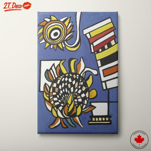 Vibrant Modern Abstract Figure Art