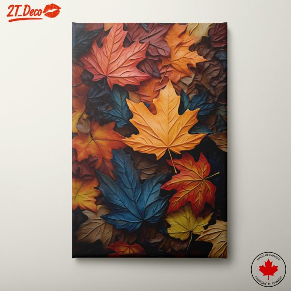 Colorful Botanical Leaf Composition