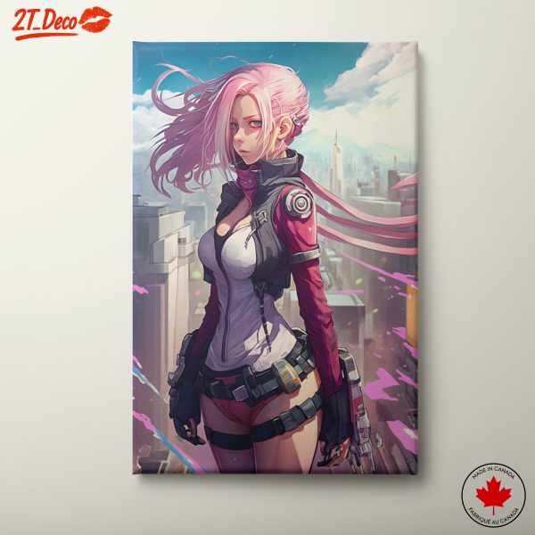 Edgy Contemporary Character Artwork in Urban Setting