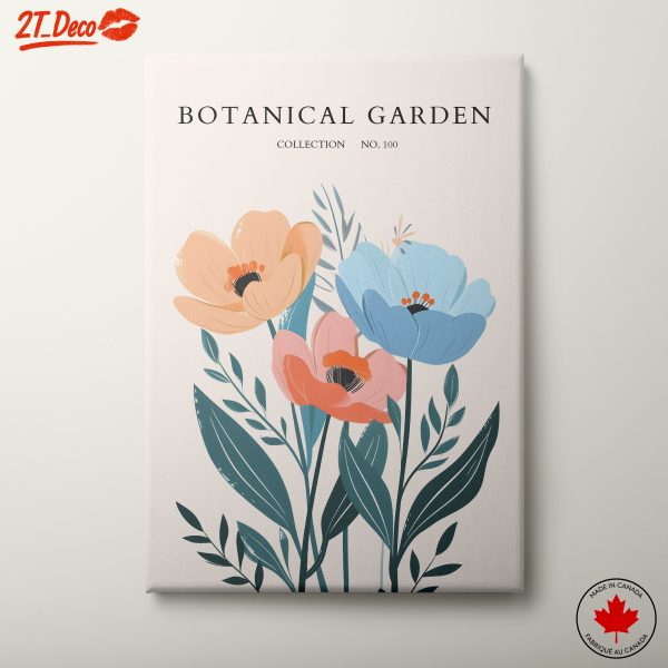 Stylized Botanical Garden Floral Art 4