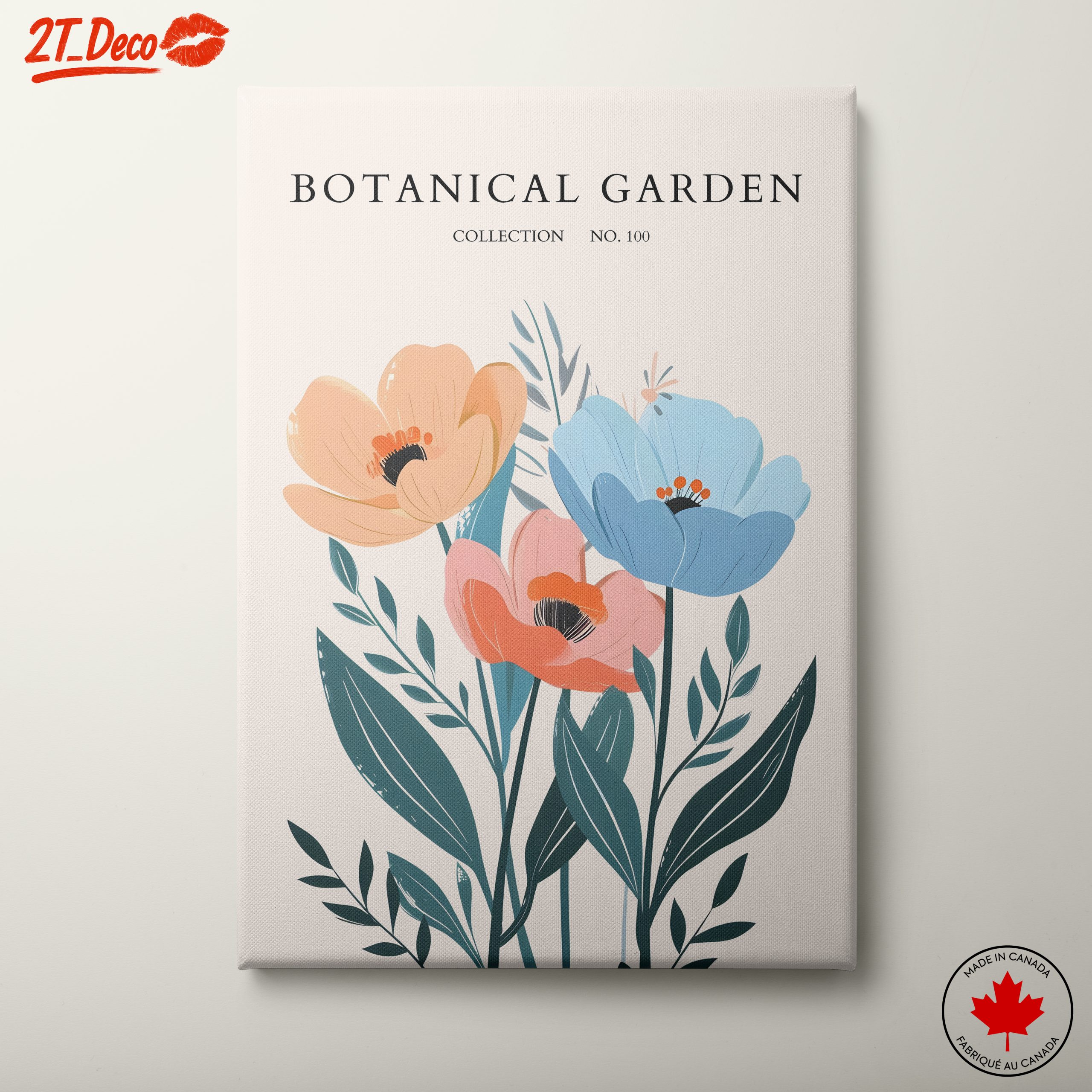 Stylized Botanical Garden Floral Art 4