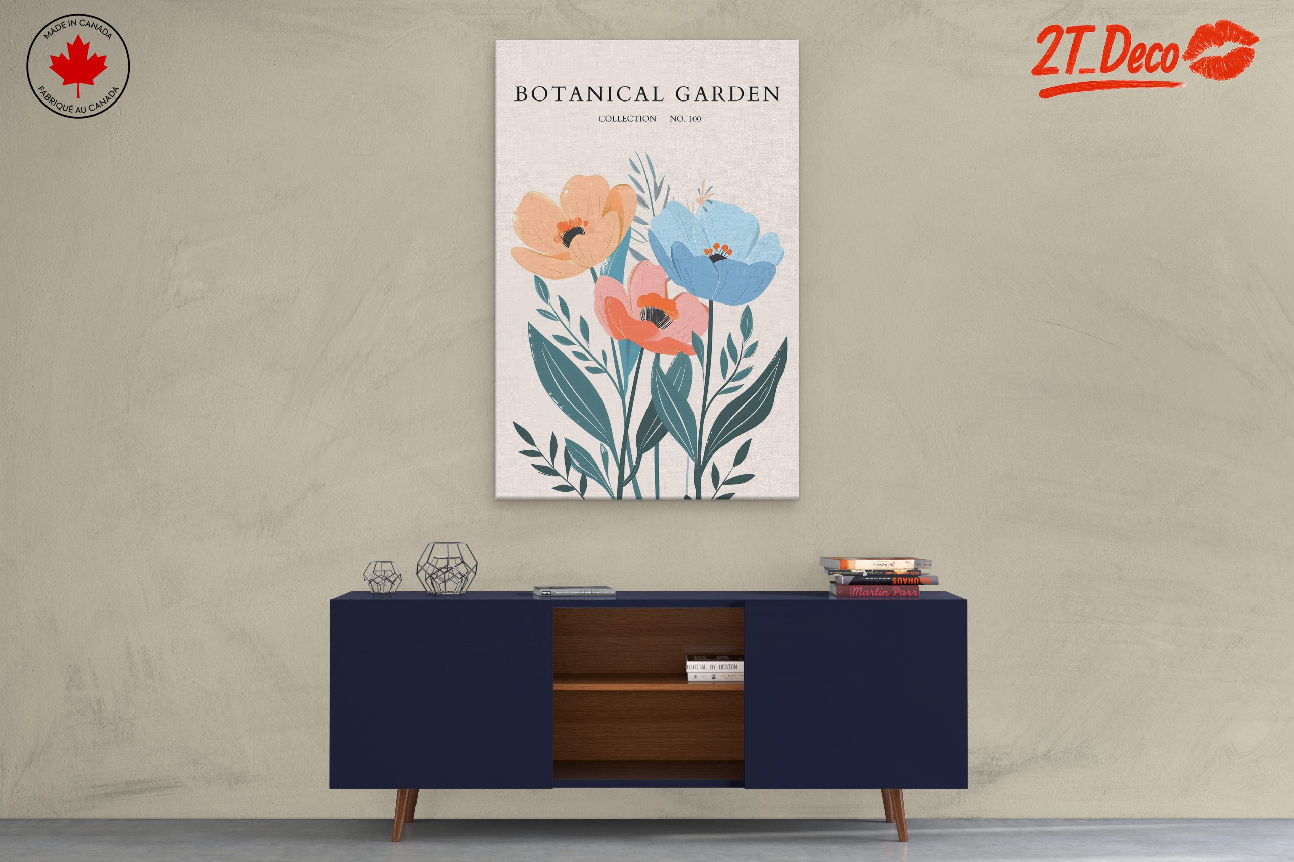 Stylized Botanical Garden Floral Art 4 - Image 3
