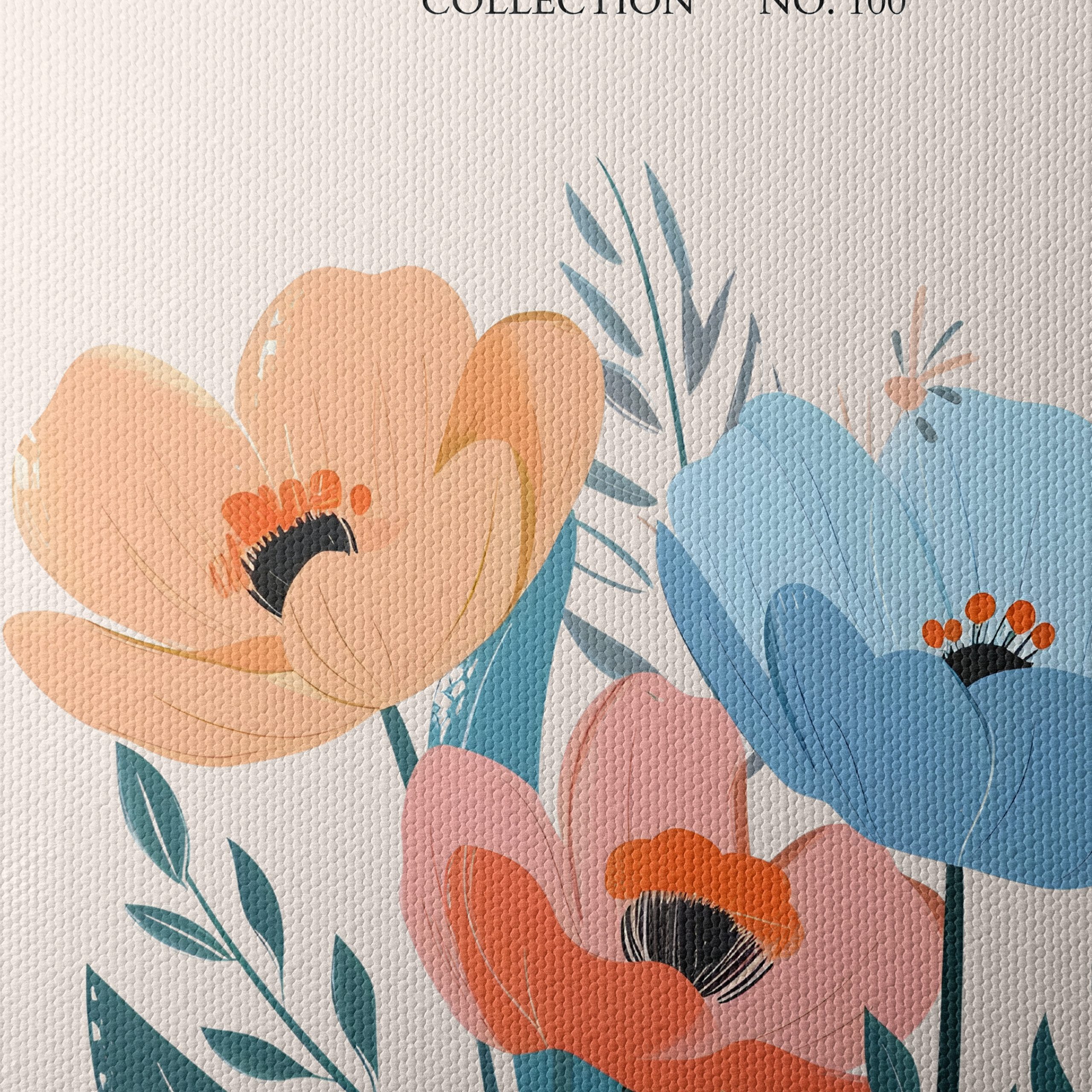 Stylized Botanical Garden Floral Art 4 - Image 4