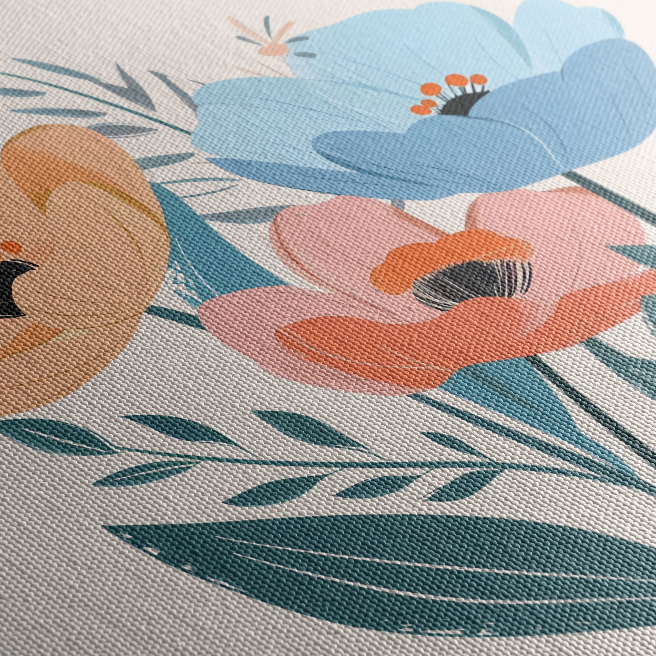 Stylized Botanical Garden Floral Art 4 - Image 5