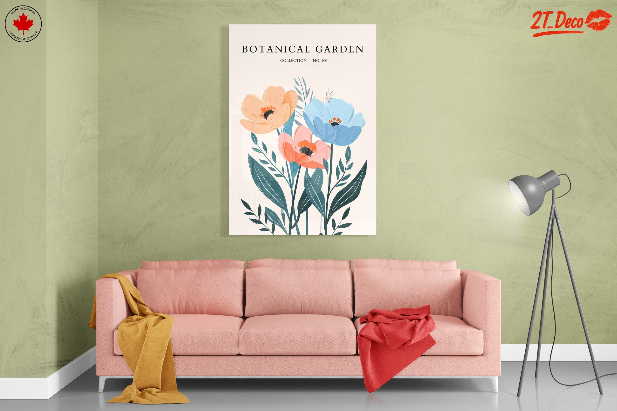 Stylized Botanical Garden Floral Art 4 - Image 7