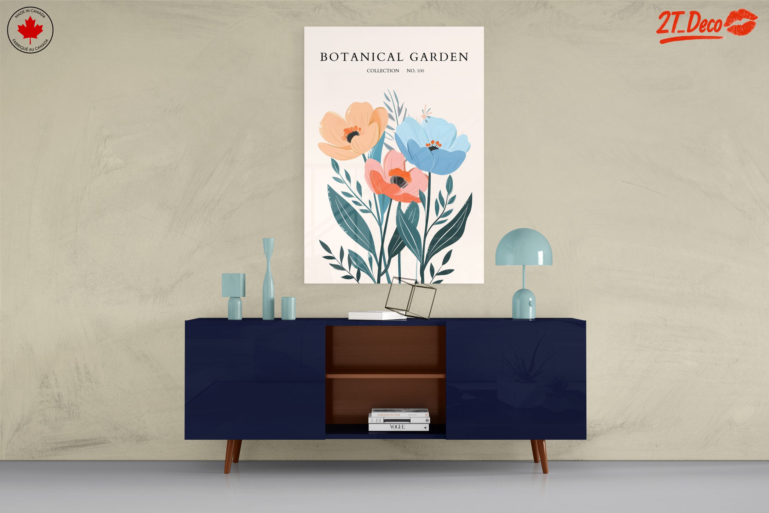 Stylized Botanical Garden Floral Art 4 - Image 8