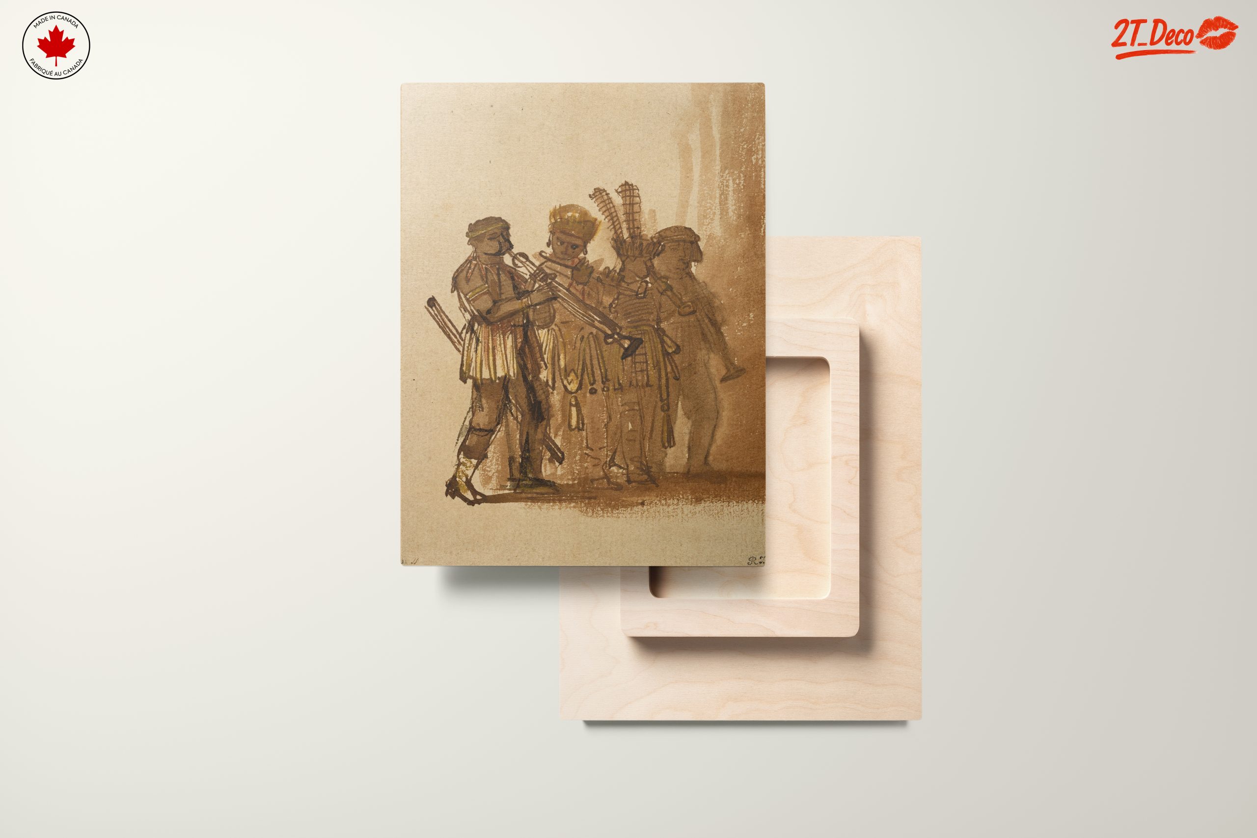 Cultural Musicians Artwork Featuring Traditional Attire - Image 11