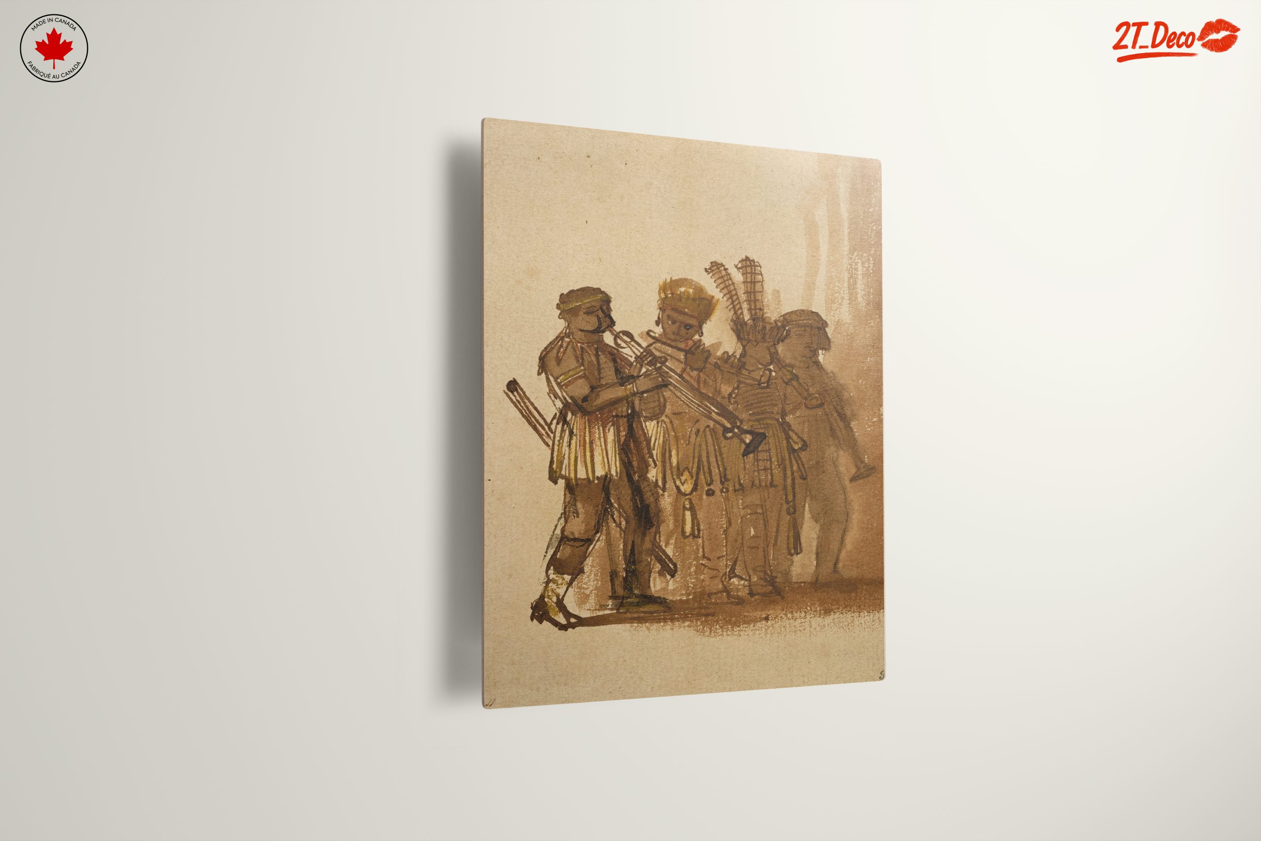 Cultural Musicians Artwork Featuring Traditional Attire - Image 13