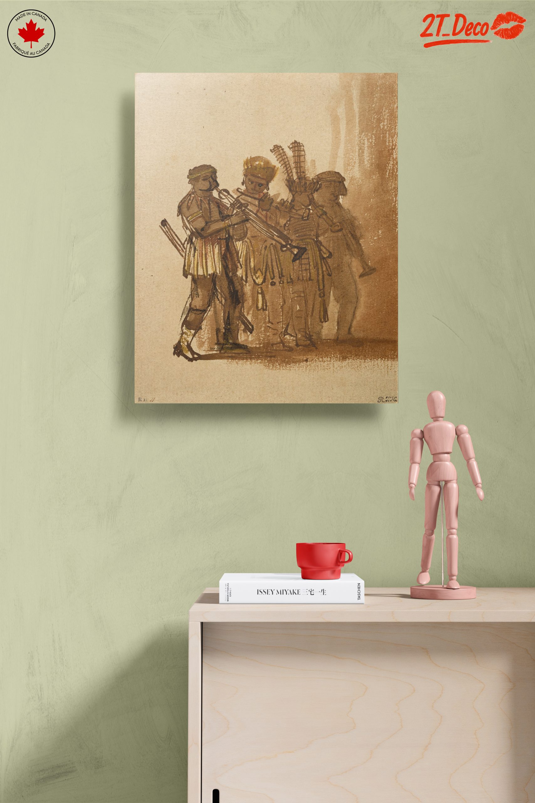 Cultural Musicians Artwork Featuring Traditional Attire - Image 14