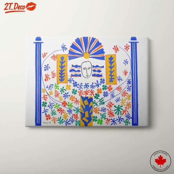 Modern Cultural Artwork with Colorful Motifs