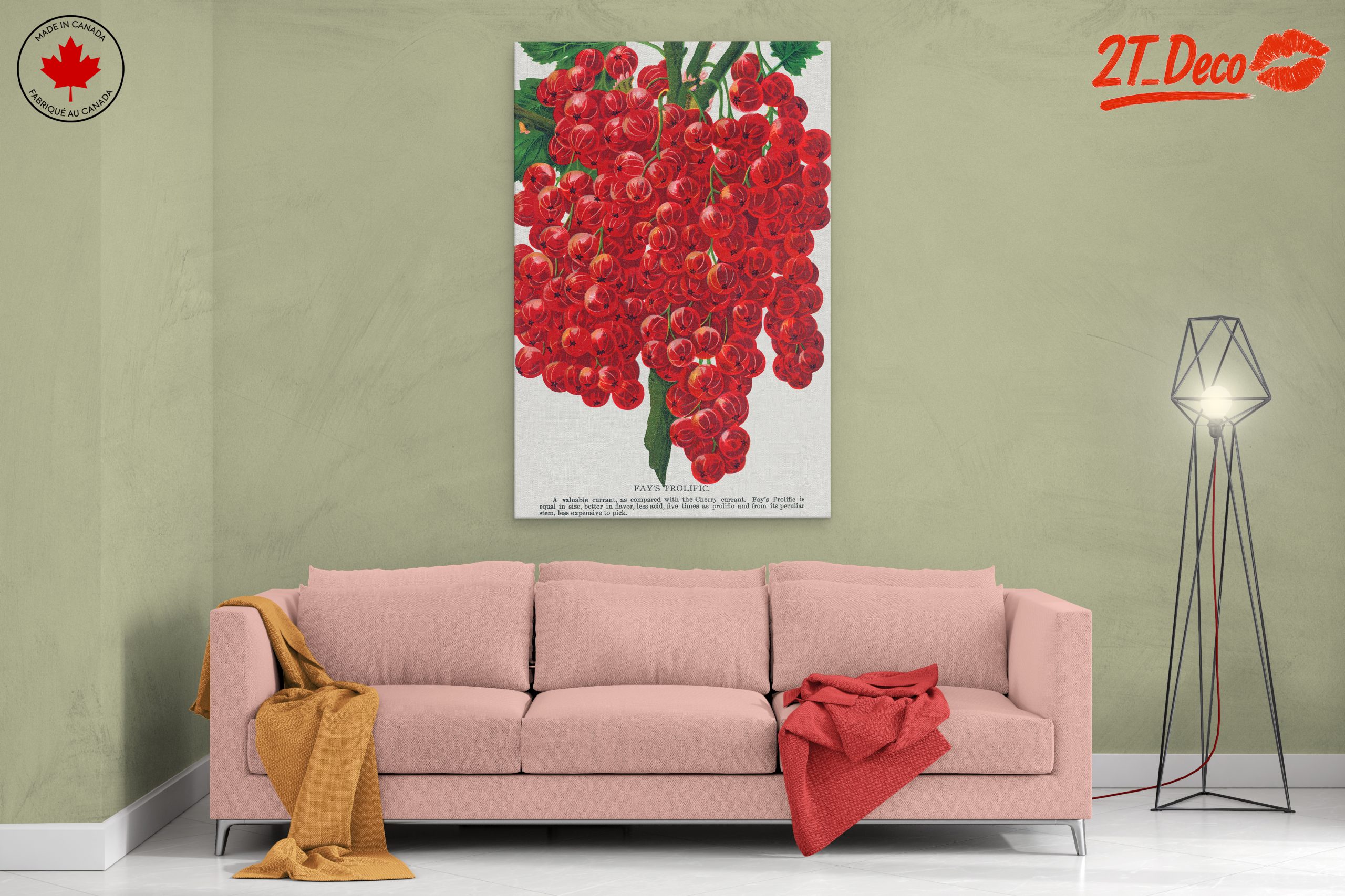 Fay's Prolific Red Currant Botanical Art - Image 2