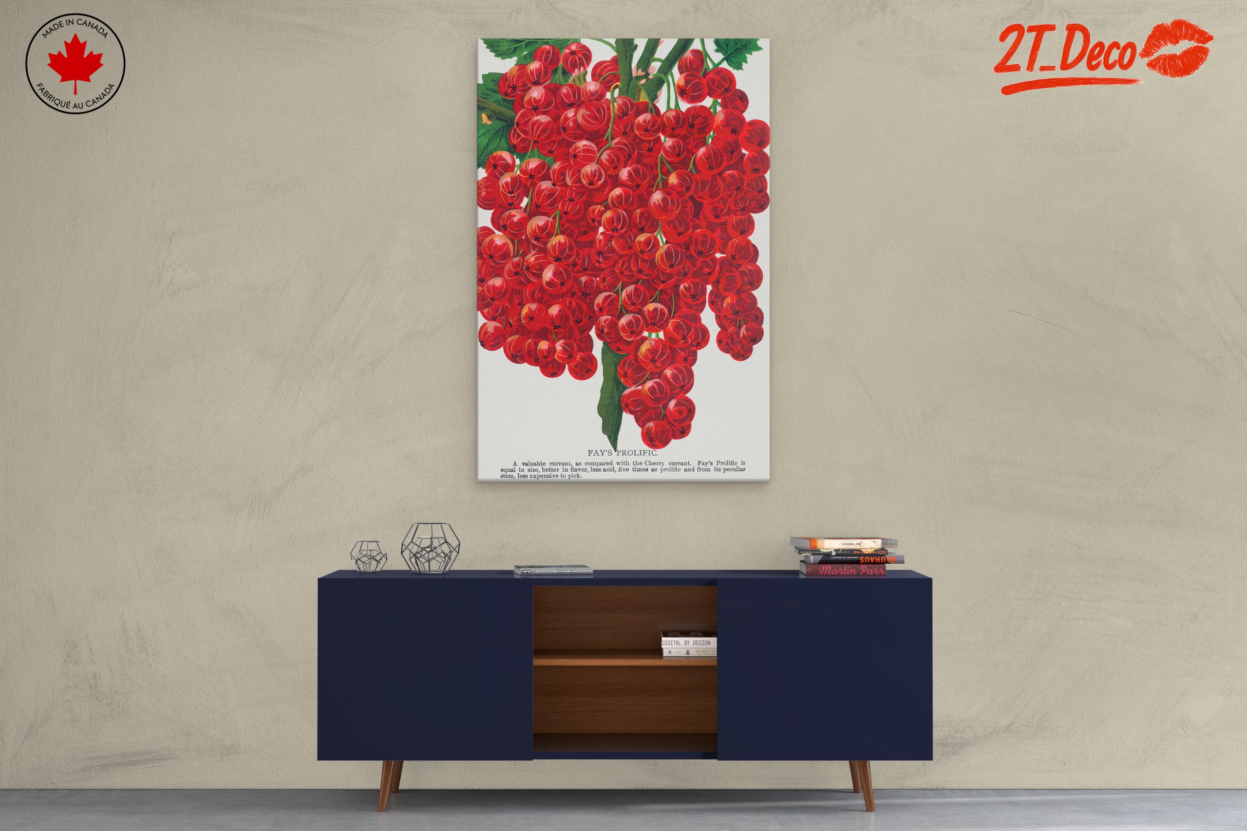 Fay's Prolific Red Currant Botanical Art - Image 3