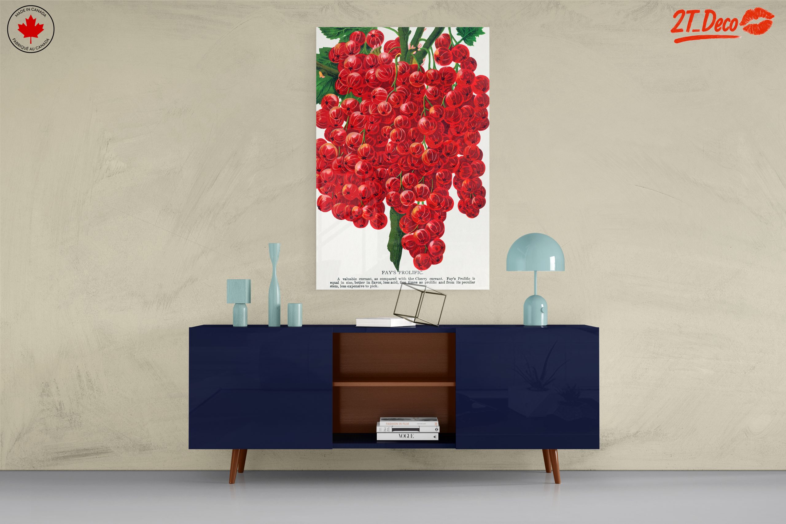 Fay's Prolific Red Currant Botanical Art - Image 8
