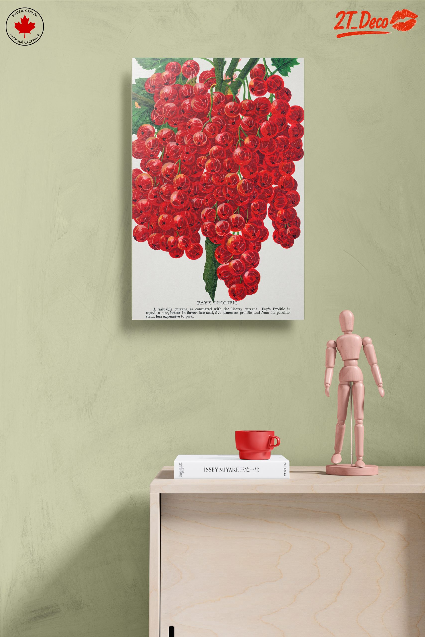 Fay's Prolific Red Currant Botanical Art - Image 14