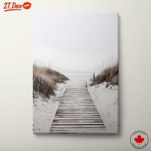 Serene Beach Pathway Leading to Tranquil Waters