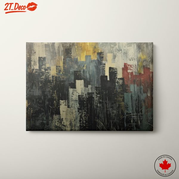 Bold Abstract Urban Landscape Art