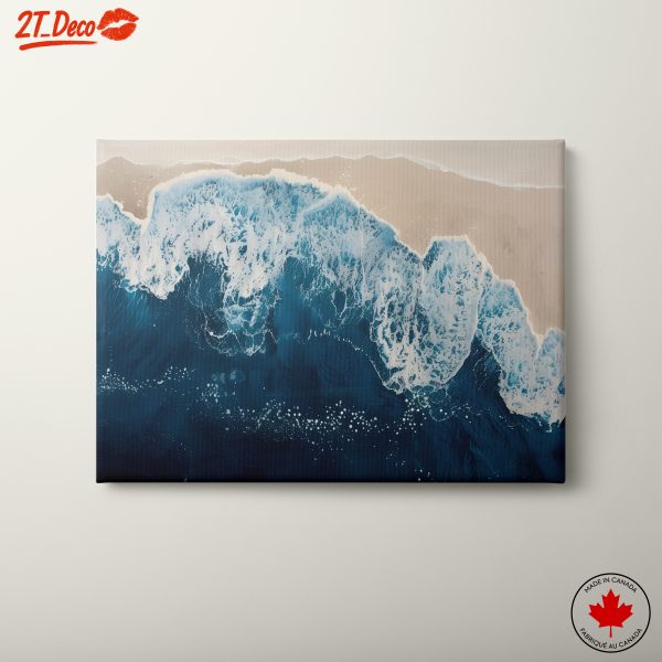 Ocean Waves Abstract Landscape Art