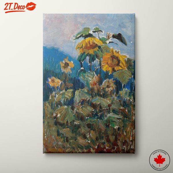 Vibrant Sunflower Botanical Art 2