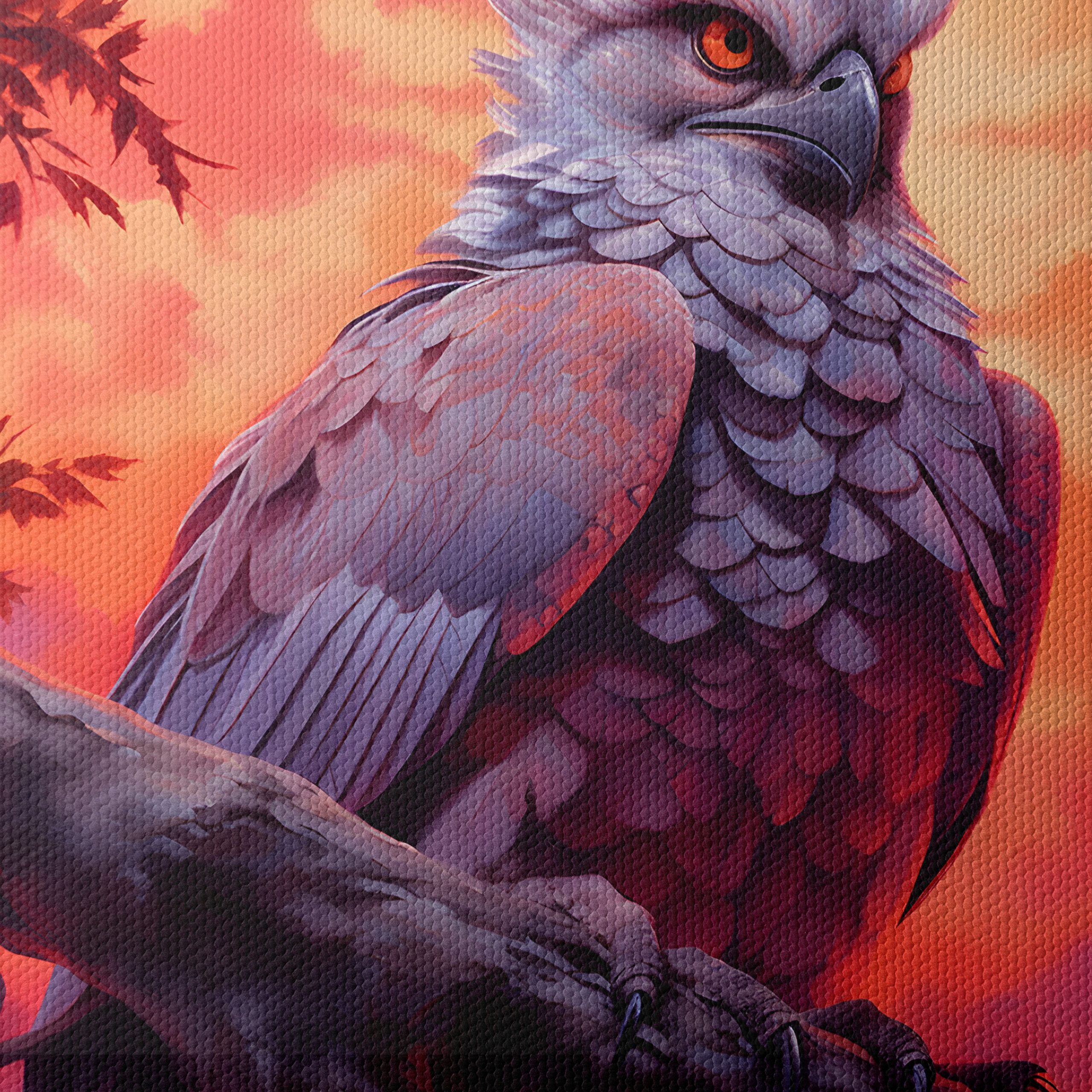 Artistic Owl in Vibrant Sunset - Image 4