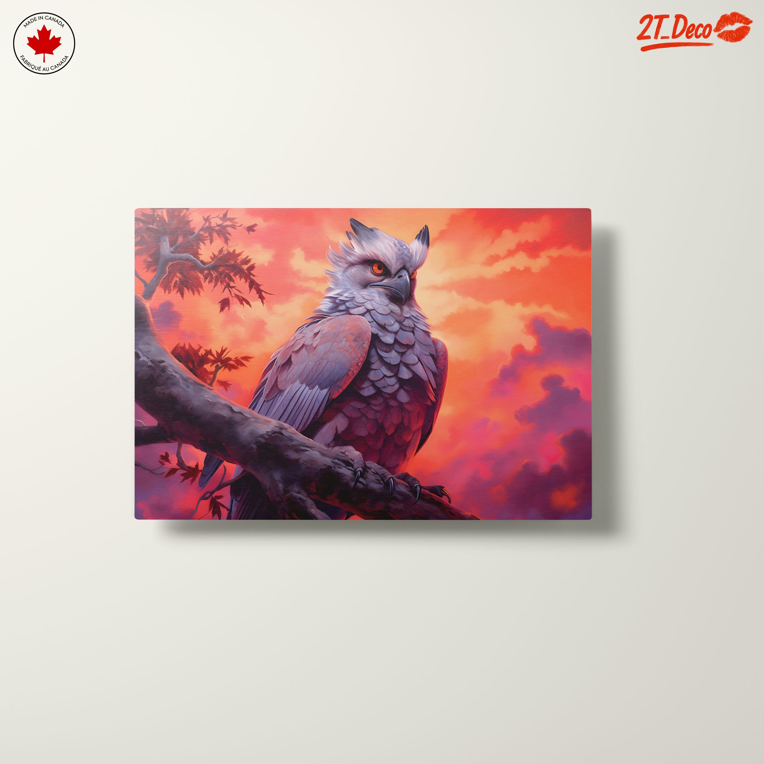 Artistic Owl in Vibrant Sunset - Image 10